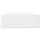 Floating Wall Shelves with Drawers 2 pcs White 48 cm 276001