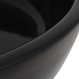 ZNTS Basin Ceramic Round Black 42x12 cm 142736