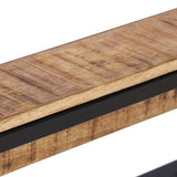 Coat Rack 87x10x27 cm Solid Rough Wood Mango 358920