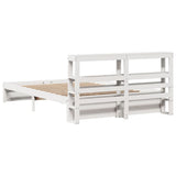 Bed Frame with Headboard without Mattress White 140x200 cm 3305996