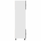 Hanging Cabinet Black Oak 60 x 57 x 207 cm Engineered Wood 3334018