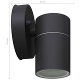Outdoor LED Wall Lights 2 pcs Stainless Steel Downwards 42416