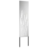Garden Privacy Screen Silver 32 x 140 cm Galvanised steel 876243