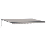 Retractable Awning Light Grey 500 x 300 cm 3331373