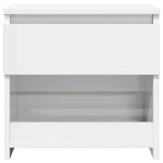 Bedside Cabinets 2 pcs High Gloss White 40x30x39 cm Engineered Wood 803456