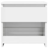Bedside Cabinets 2 pcs High Gloss White 40x30x39 cm Engineered Wood 803456