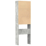 Washing Machine Cabinet Concrete Grey 64x24x190 cm Engineered Wood 859130