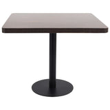Bistro Table Dark Brown 80X80 cm MDF 286434