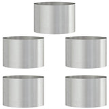 Planter Ring 5 pcs Silver 30 x 30 x 20 cm Stainless Steel 873601