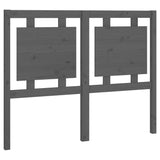 Bed Headboard Grey Solid Pine Wood Large Decorative Inlays 817932