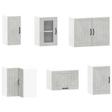 11 Piece Kitchen Cabinet Set "Kalmar" Concrete Grey Engineered Wood 3314945