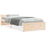 Bed Frame without Mattress Solid Wood 90x190 cm Single Single 815009