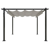 Garden Gazebo with Retractable Roof 3x3 m Cream 318534