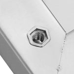 Wall Shelves 2 pcs 100x30x3 cm Silver Stainless Steel 30279