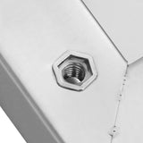 Wall Shelves 2 pcs 100x30x3 cm Silver Stainless Steel 30279