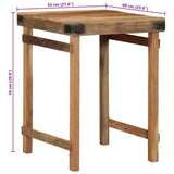 Dining Table Brown 60 x 55 x 76 cm Solid reclaimed wood 4019618
