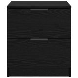 Bedside Cabinet 2 pcs Black Oak 45 x 39 x 50cm Engineered Wood 880509
