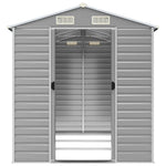 Garden Shed Light Grey 191x300x198 cm Galvanised Steel 3188244