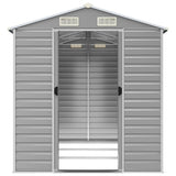 Garden Shed Light Grey 191x300x198 cm Galvanised Steel 3188244