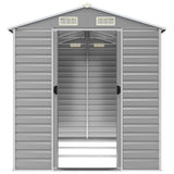 Garden Shed Light Grey 191x300x198 cm Galvanised Steel 3188244