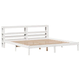 Bed Frame without Mattress White 180x200 cm Super King Solid Wood Pine 3305729