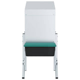 Chicken Nesting Box 1 Compartment with Legs Galvanised Steel 4104902