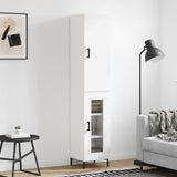 Highboard White 34.5x34x180 cm Engineered Wood 3199041