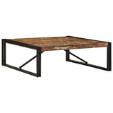 ZNTS Coffee Table Multicolour 100x100x35 cm Solid Wood Reclaimed 4016668