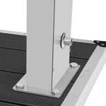 ZNTS Outdoor Shower with Tray WPC Stainless Steel 3051294