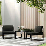 Table Anthracite Aluminium 60 x 60 x 38 cm Modular 49242