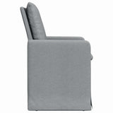 Dining Chairs 2 pcs Light grey 57 x 67 x 98 cm Fabric 42017916