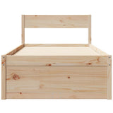 Bed Frame without Mattress 90x200 cm Solid Wood Pine 846792