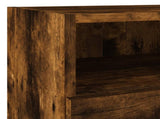 5 Piece TV Wall Units Smoked Oak Engineered Wood 3216515