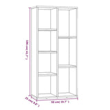 Book Cabinet Grey Sonoma 50x25x106 cm 815445
