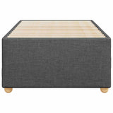 ZNTS Bed Frame without Mattress Dark Grey Single Fabric 3284764