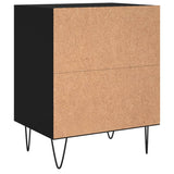 Bedside Cabinets 2 pcs Black 40x30x50 cm Engineered Wood 826783
