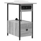 Bedside Cabinet Grey Sonoma 60 x 30 x 61 cm Engineered Wood 859598