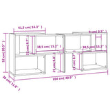 808356 TV Cabinet High Gloss White 104x30x52 cm Engineered Wood