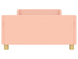 Children's Bed Frame with Headboard Pink 90 x 190 cm 42010875