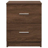 Bedside Cabinets 2 pcs with 2 Drawers Brown Oak 40x36x50 cm 858798