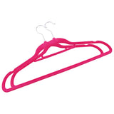 100 pcs Clothes Hanger Set Anti-slip Pink Velvet 289925