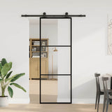 Sliding Door with Hardware Set 76x205 cm ESG Glass&Aluminium 3332803
