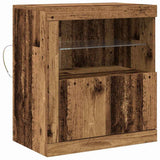 LED Sideboard Brown 60.5 x 37 x 67 cm Engineered Wood 863012