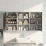 Bathroom Cabinet Set 3 pcs 126 x 16 x 62.5 cm Engineered wood 3403827