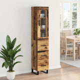 Highboard Old Wood 34.5 x 34 x 180 cm Engineered Wood 3415773