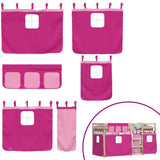 Bunk Bed without Mattress Pink 90x200 cm Solid Wood Pine 3283894