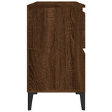 Sink Cabinet Brown Oak 80x33x60 cm Engineered Wood 821283