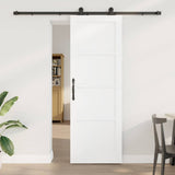 Sliding Door ORKDAL White 73.5 x 211 cm Solid Pine Wood 3333469