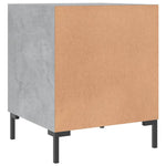 ZNTS Bedside Cabinets 2 pcs Concrete Grey 40x40x50 cm Engineered Wood 827573