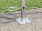 Welded Wire Fence with Concrete Base 100 x 1.2 m 3353875